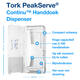 Handdoekdispenser Tork H5 Elevation PeakServe wit 552500