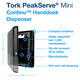 Handdoekdispenser Tork H5 Elevation PeakServe klein zwart 552558