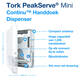 Handdoekdispenser Tork H5 Elevation PeakServe klein wit 552550
