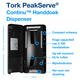 Handdoekdispenser Tork H5 Elevation PeakServe zwart 552508
