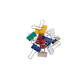 Papierklem MAUL 213 Foldback 32mm capaciteit 13mm assorti 12 stuks