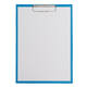 Klembordmap MAUL A4 staand met penlus PVC neon lichtblauw