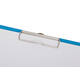 Klembordmap MAUL A4 staand met penlus PVC neon lichtblauw