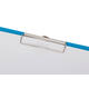 Klembordmap MAUL A4 staand met penlus PVC neon lichtblauw