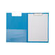 Klembordmap MAUL A4 staand met penlus PVC neon lichtblauw