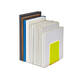 Boekensteun MAUL 10x10x13cm acryl set 2 neon geel transparant