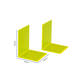 Boekensteun MAUL 10x10x13cm acryl set 2 neon geel transparant