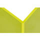 Boekensteun MAUL 10x10x13cm acryl set 2 neon geel transparant