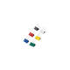 Papierklem MAUL 215 foldback 19mm capaciteit 7mm assorti 12 stuks