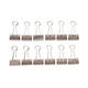 Papierklem MAUL 215 foldback 19mm capaciteit 7mm zilver 12 stuks