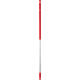 Steel Vikan ergonomic 150cm 31mm rood aluminium