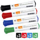 Whiteboardmarker Nobo Glide rond assorti 2mm 10st