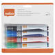 Whiteboardmarker Nobo Liquid ink schuin assorti 4mm 4st