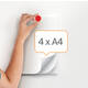 Magneet Nobo 24mm rood 10 stuks