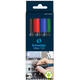 Permanent marker Schneider Maxx 133 schuin 1-4mm assorti 4 stuks