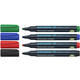 Permanent marker Schneider Maxx 133 schuin 1-4mm assorti 4 stuks