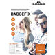 Naambadge etiket Durable 8363 46x105mm zelfklevend wit 240 stuks