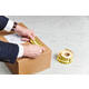 Waarschuwingsetiket Rillprint fragile 46x125mm geel 250 stuks