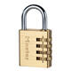 Hangslot MasterLock combinatieslot messing 40mm