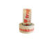 Waarschuwingstape IEZZY 50mmx50m 80p gerecycled papier bruin/rood