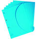 Smartfolder geperforeerde opbergmappen A4 blauw 6 stuks
