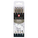 Fineliner Sakura Pigma Micron lichtgrijs set 4 maten