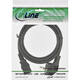 Kabel inLine STROOM C13 recht - CEE7/7 haaks 1,8 meter zwart