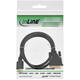 Kabel inLine HDMI DVI 18+1 pin M/M 2 meter zwart