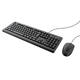 Toetsenbord Trust Primo + muis QWERTY zwart