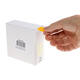 Etiket rillprint 25mm 500st op rol fluor oranje