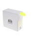 Etiket rillprint 35mm 500st op rol fluor geel