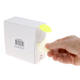 Etiket rillprint 35mm 500st op rol fluor geel