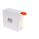 Etiket rillprint 35mm 500st op rol fluor rood