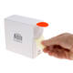 Etiket rillprint 35mm 500st op rol fluor rood