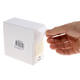 Etiket rillprint 35mm 500st op rol wit