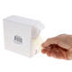 Etiket rillprint 35mm 500st op rol wit