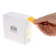 Etiket rillprint 35mm 500st op rol fluor oranje