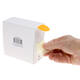 Etiket rillprint 35mm 500st op rol fluor oranje