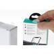 Etiket rillprint 25mm 500st op rol transparant