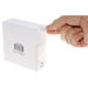 Etiket rillprint 25mm 500st op rol transparant