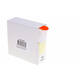 Etiket rillprint 25mm 500st op rol fluor rood