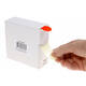 Etiket rillprint 25mm 500st op rol fluor rood
