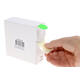 Etiket rillprint 25mm 500st op rol fluor groen