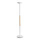 Vloerlamp Unilux Pryska led hout wit
