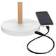 Bureaulamp Unilux Vicky led hout wit