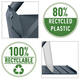 Laptopstandaard Leitz Ergo Cosy verstelbaar recyled grijs