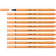 Fineliner STABILO point 88/25 fijn pastel oranje