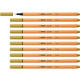 Fineliner STABILO point 88/66 fijn khaki