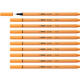 Fineliner STABILO point 88/85 fijn papaya