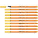 Fineliner STABILO point 88/23 fijn lichtgeel